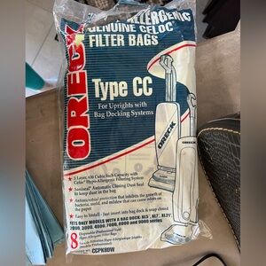 6 Oreck Type CC Vacuum Filter Bags